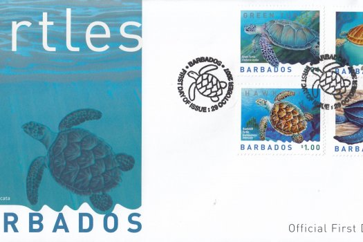 Barbados 2008 Turtles FDC