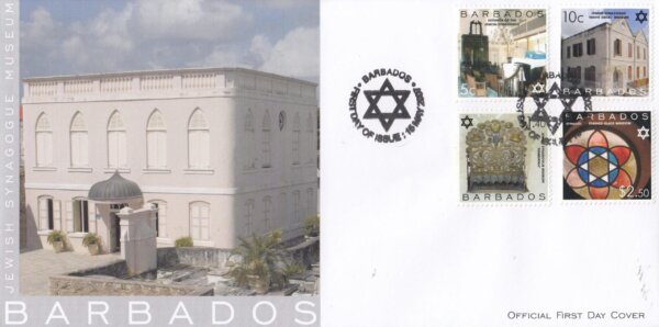 Barbados 2007 Jewish Synagogue Museum FDC