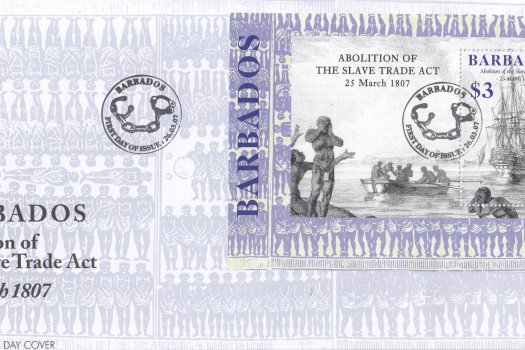 Barbados 2007 Abolition of the Slave Trade Act Souvenir Sheet FDC