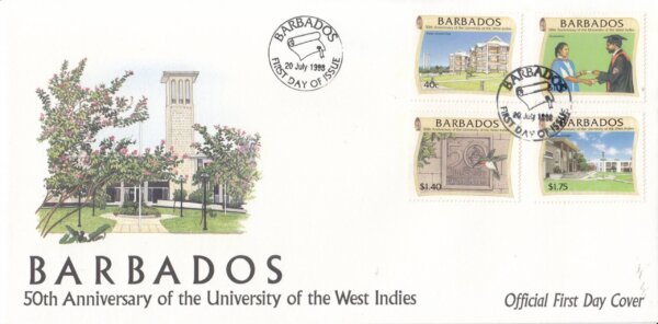 Barbados 1998 50th Anniversary of the University of West Indies FDC