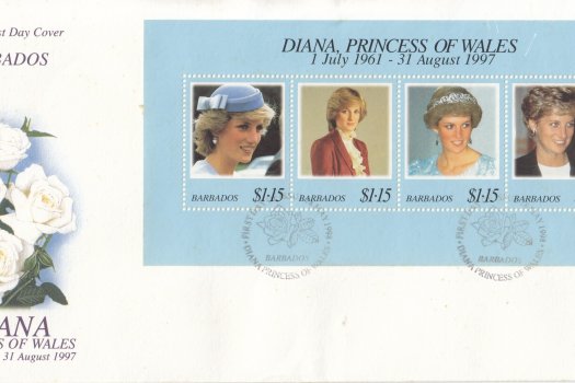 Barbados 1998 Diana Princess of Wales FDC