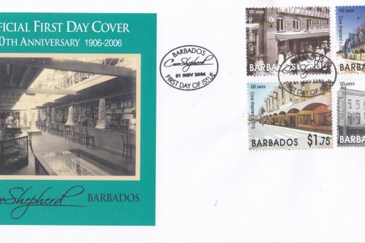 Barbados 2006 100th Anniversary of Cave Shepherd FDC