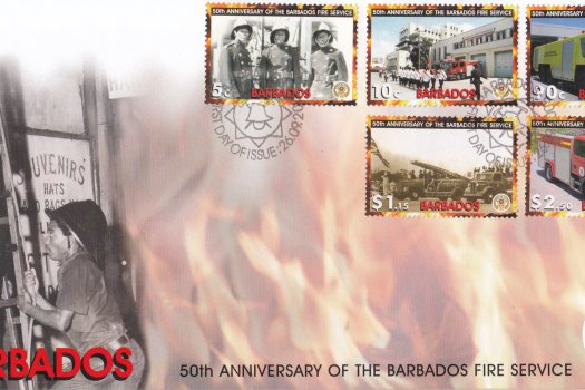 Barbados 2005 50th Anniversary of the Barbados Fire Service FDC