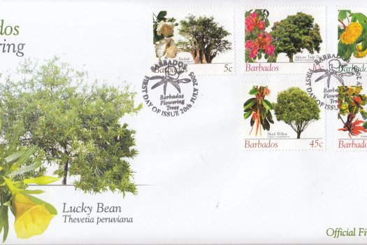 Barbados 2005 Barbados Flowering Trees FDC (3)