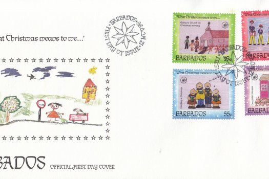 Barbados 1996 Christmas FDC