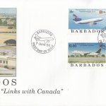 Barbados 1996 Transportation Links with Canada FDC