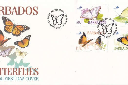 Barbados 2005 Barbados Butterflies FDC