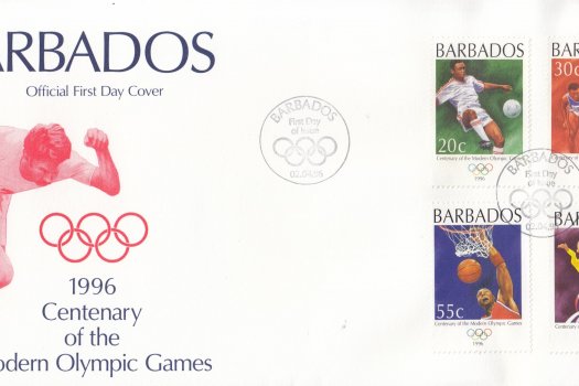 Barbados 1996 Centenary of the Modern Olympic Games FDC