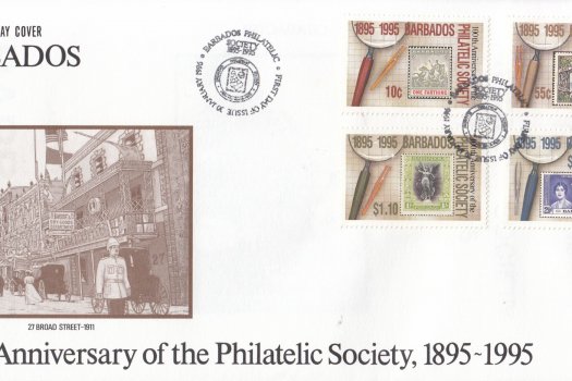 Barbados 1996 100th Anniversary of the Barbados Philatelic Society FDC