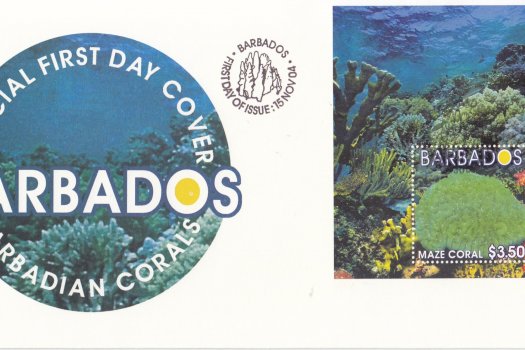 Barbados 2004 Barbadian Corals Souvenir Sheet FDC