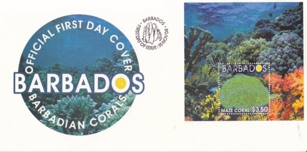 Barbados 2004 Barbadian Corals Souvenir Sheet FDC