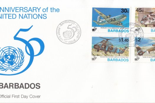 Barbados 1995 50th Anniversary of the United Nations FDC