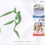 Barbados 2004 The Games of the XXVIII Olympiad 2004 in Athens FDC (IOC Official Cover)