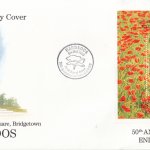 Barbados 1995 50th Anniversary of the end of World War II Souvenir Sheet FDC