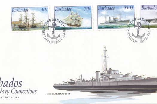 Barbados 2003 Royal Navy Connections FDC