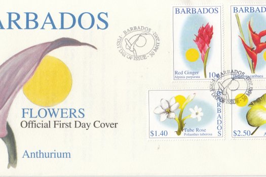 Barbados 2002 Flowers FDC