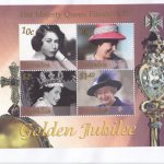 Barbados 2002 QEII Golden Jubilee Souvenir Sheet FDC