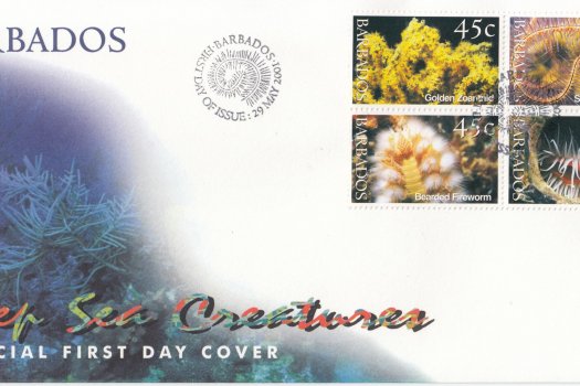 Barbados 2001 Deep Sea Creatures FDC