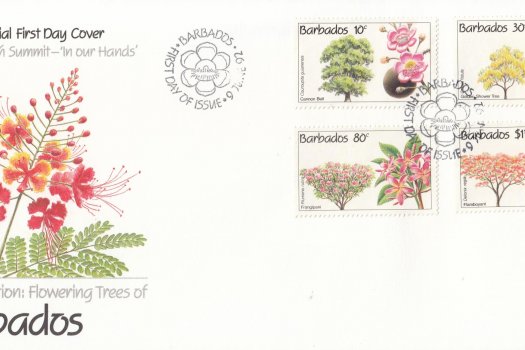 Barbados 1992 Conservation Flowering Trees FDC