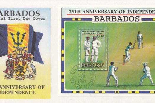 Barbados 1991 25th Anniversary of Independence Souvenir Sheet FDC