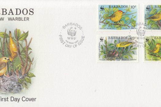 Barbados 1991 Yellow Warbler FDC