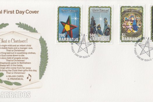 Barbados 1990 Christmas FDC