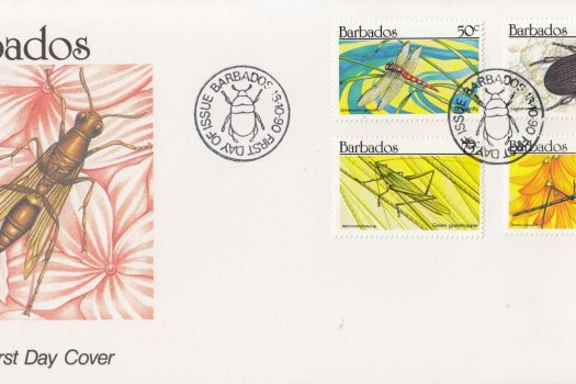 Barbados 1990 Insects FDC