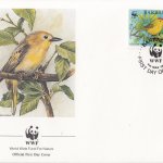 Barbados 1991 Yellow Warbler WWF Official FDC 1 of 4