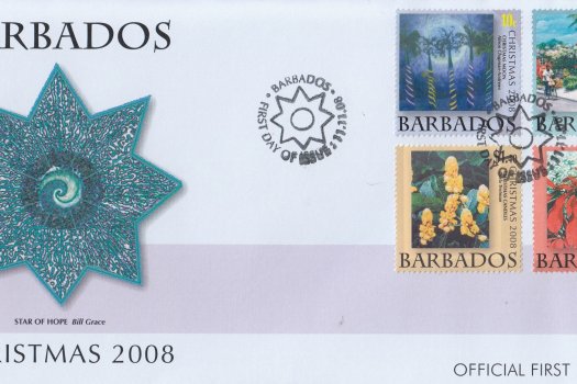 Barbados 2008 Christmas FDC