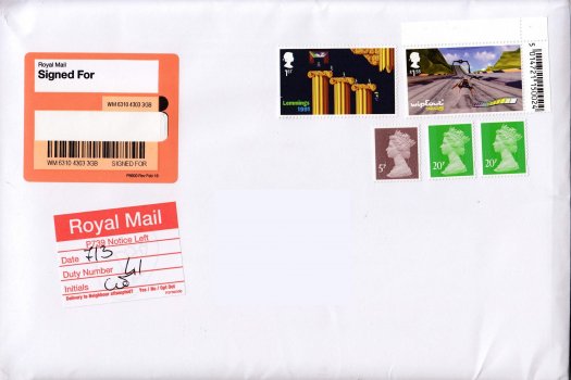 GB Commemorative Stamps used on cover in period