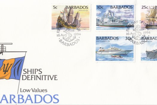 Barbados 1994 Ships Definitives - Low Values
