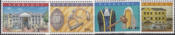 Barbados SG1340-43 | 300th Anniversary of the Restructured Criminal Court