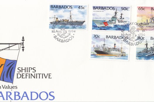 Barbados 1994 Ships Definitives - Medium Values