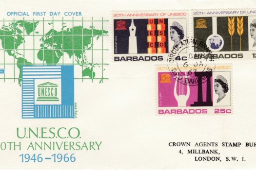 Barbados 1967 UNESCO 20th Anniversary FDC - illustrated cover