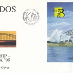 Barbados Sailing Ship Australia 99 Mini Sheet FDC