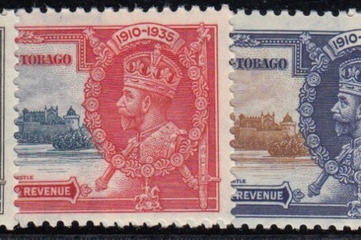 Trinidad & Tobago 1935 Silver Jubilee stamps