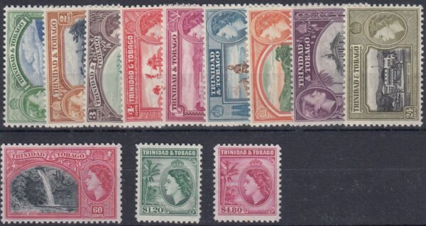 Trinidad & Tobago QEII 1953 Commemorative Set