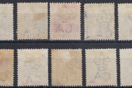 Barbados SG105-114 (backs)