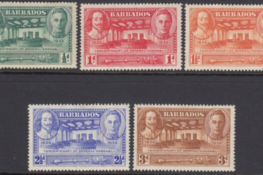 Barbados SG257-261 | Tercentenary of General Assembly