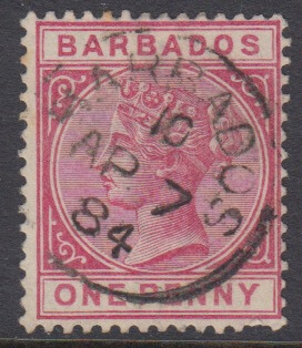 Barbados SG92 | St Peter, Barbados Postmark M2