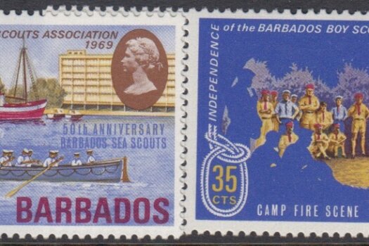 Barbados SG393-396 | Independence of the Barbados Boy Scouts Association