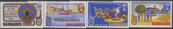 Barbados SG393-396 | Independence of the Barbados Boy Scouts Association