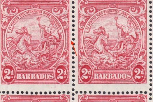 Barbados SG250da pair with Extra Frame Line flaw