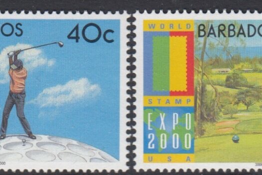 Barbados SG1171-1174 | Expo 2000 World Stamp Exhibition Anaheim USA Golf