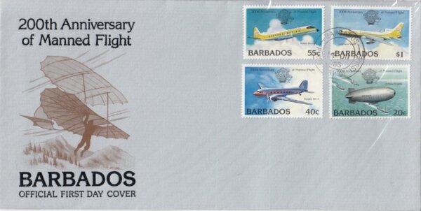 Barbados 1983 | 200th Anniversary of Manned Flight FDC