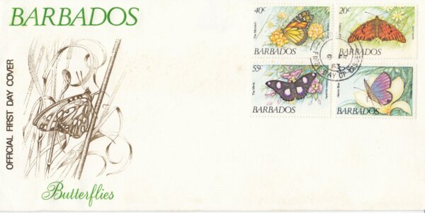 Barbados 1983 | Butterflies FDC