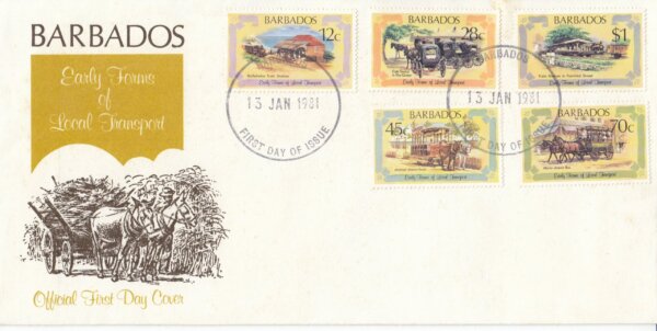 Barbados 1981 | Early Forms of Local Transport FDC