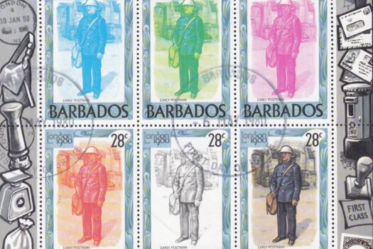 Barbados SGMS659 | London 1980 International Stamp Exhibition minisheets (Used)