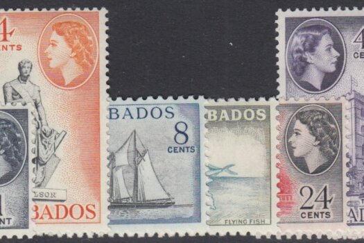 Barbados SG312-319 | QEII Definitive set reprints 1964
