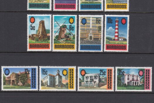 Barbados SG399-414 | Landmarks of Barbados Definitives 1970-71